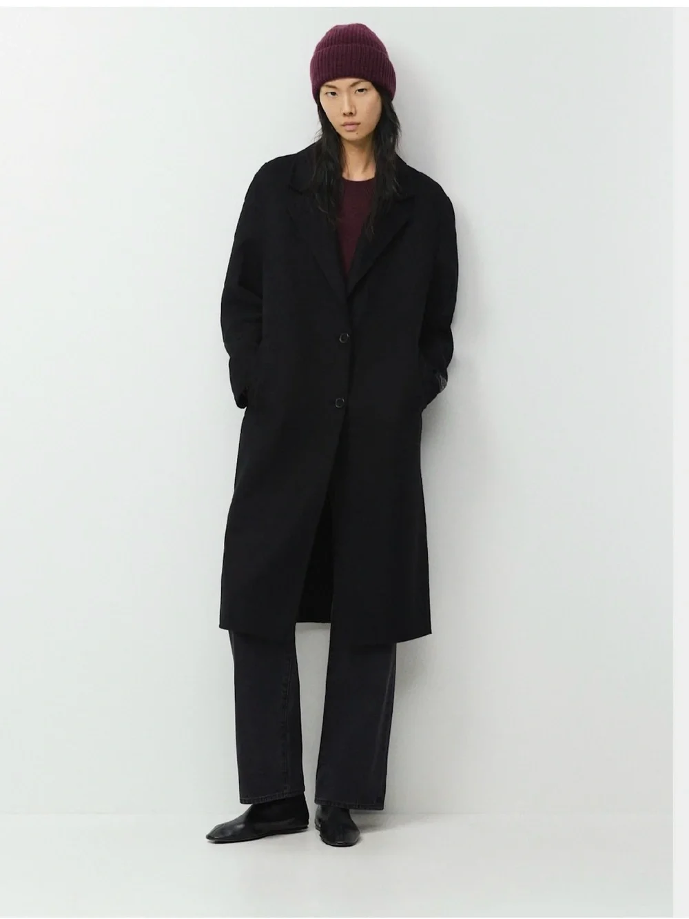 Aritzia cashmere crowned beanie